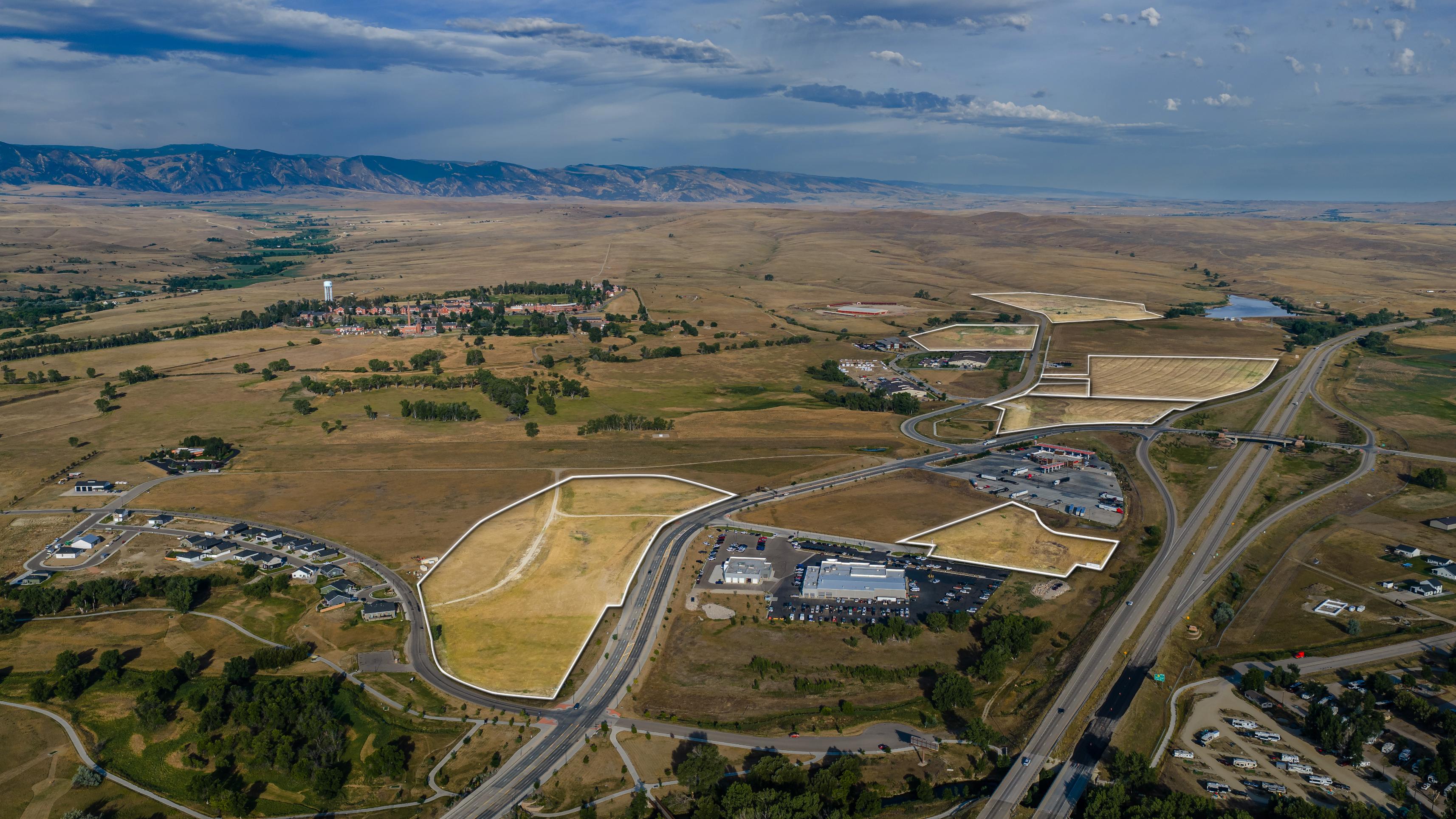 Closer aerial perspective of Eagle View Lot 1