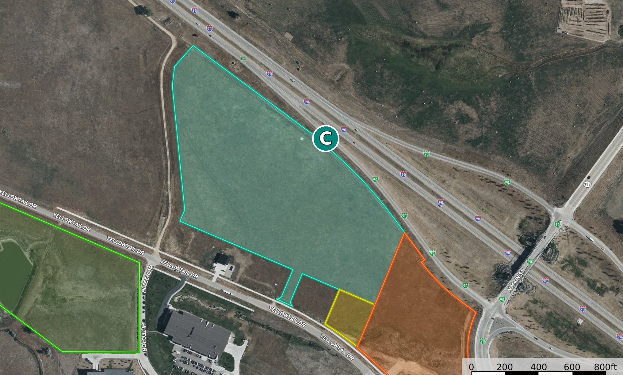 Property C map showing Eagle View Lot 3 within the Wrench Ranch development