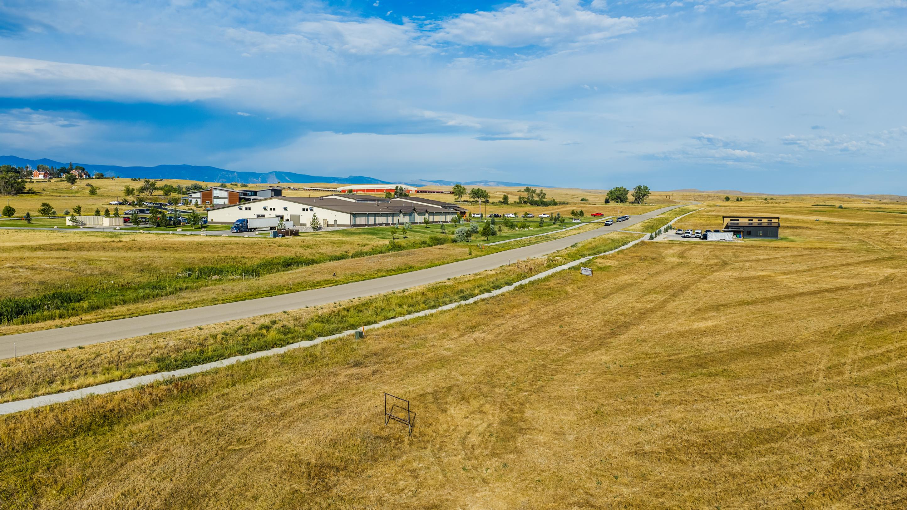 Wide aerial view of Eagle View Lot 1