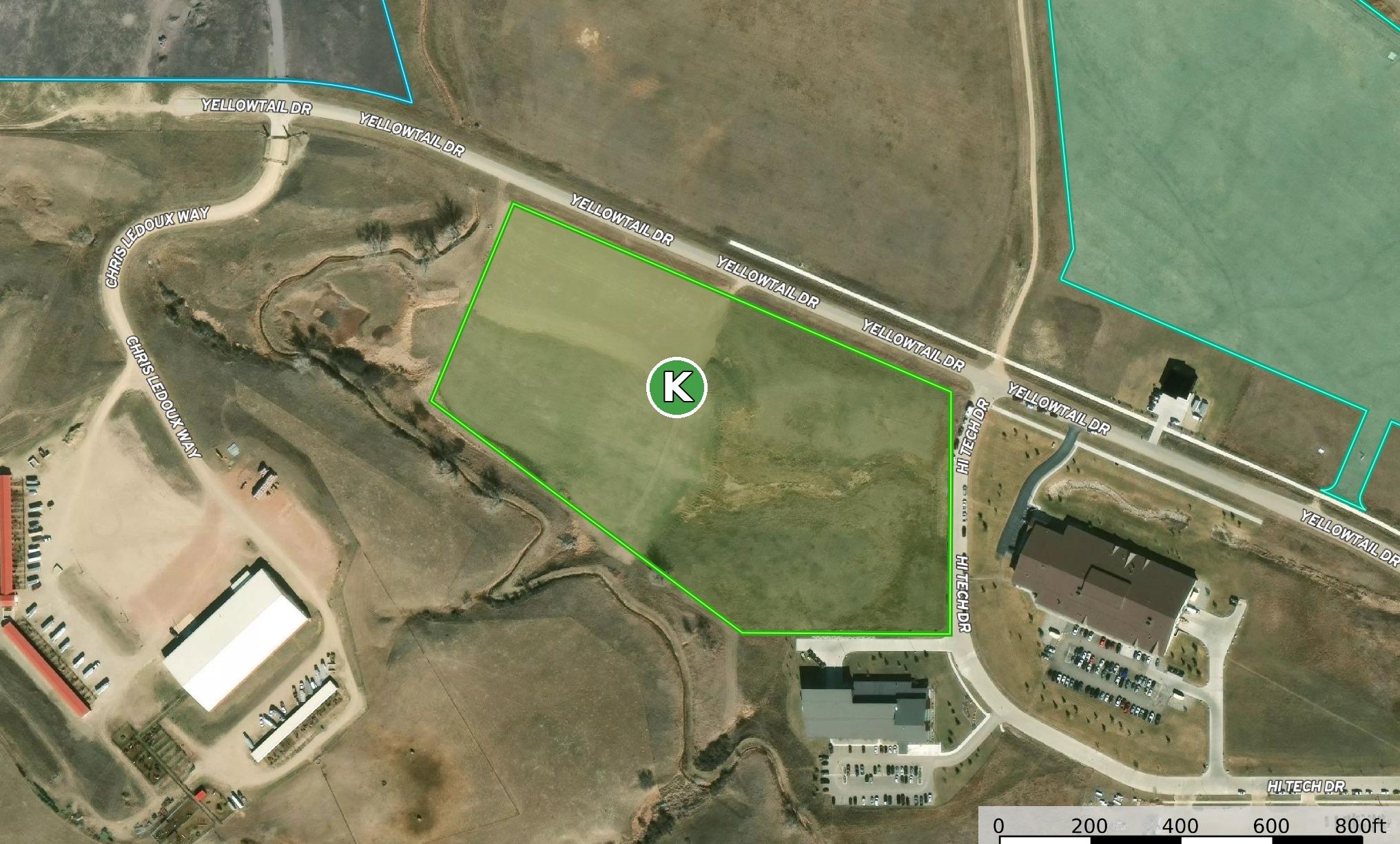 Property E map showing Yellowtail Lot 5 within the Wrench Ranch development